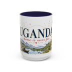 Uganda Home Country Mug | Moving Away Gift | Long Distance Friendship | 11 oz 15 oz Accent Mug
