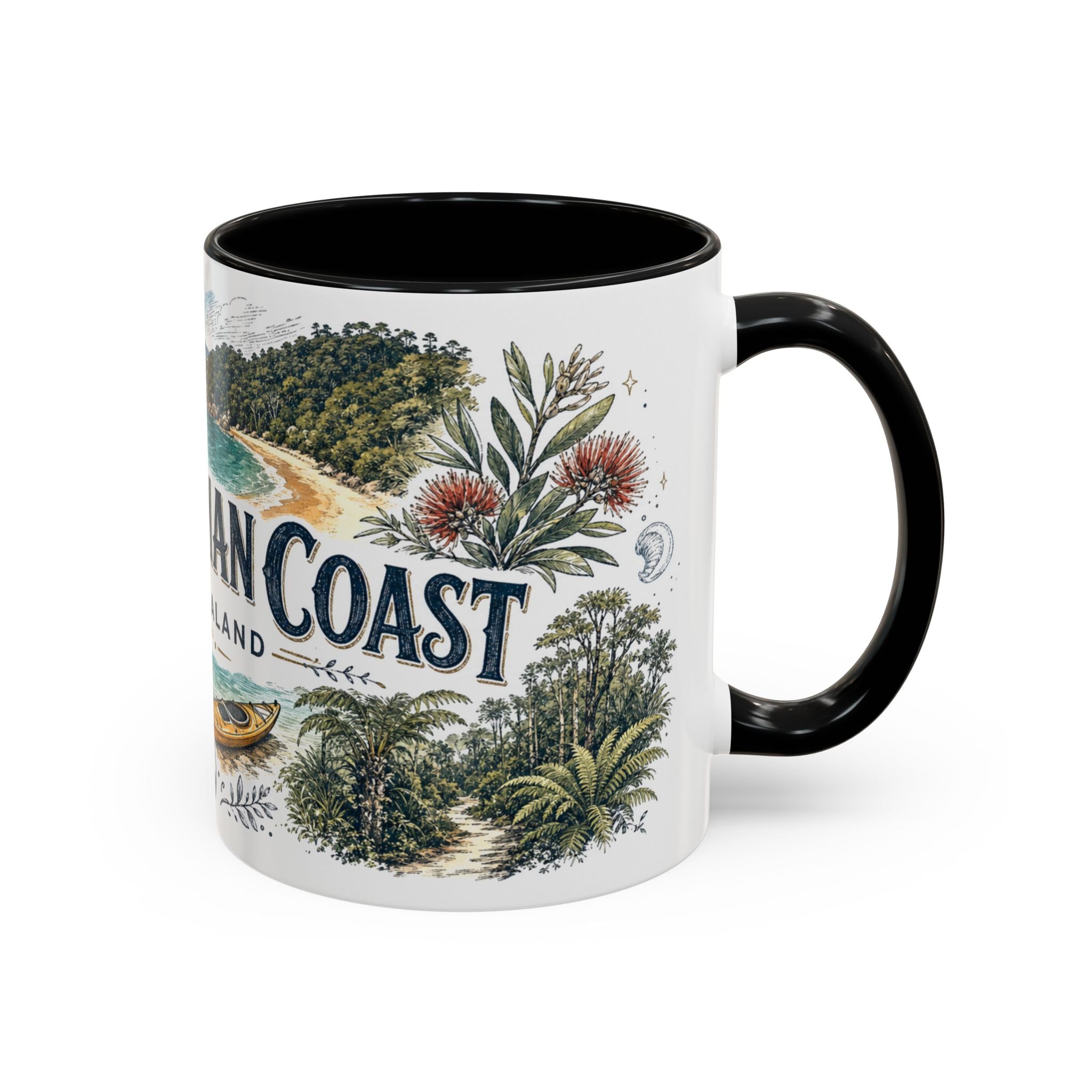 Abel Tasman Coast Mug, New Zealand Travel Souvenir, Bucket List Gift, Accent Ceramic Coffee Mug 11oz 15oz