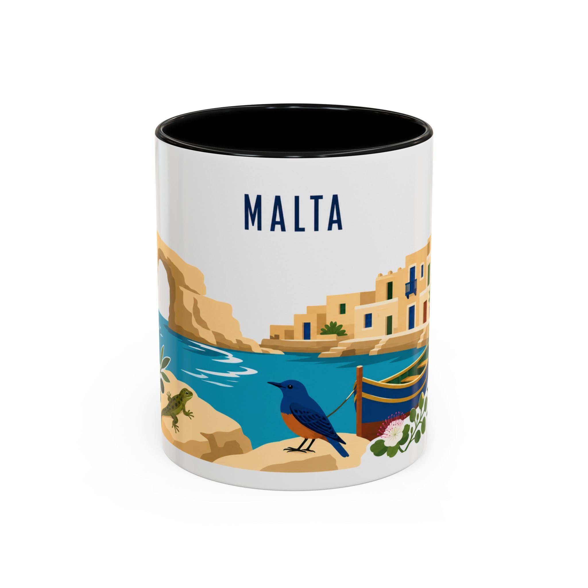Malta Coffee Mug | Travel Souvenir Accent Mug | Country Gift Ceramic Cup 11oz 15oz