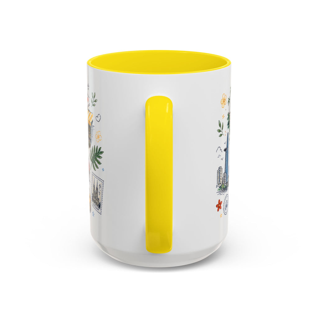 Ho Chi Minh City Coffee Mug | Vietnam Souvenir Travel Gift | Accent Color Ceramic 11oz 15oz