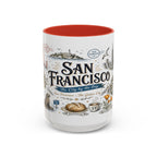 San Francisco Coffee Mug | California Souvenir Travel Gift | Accent Color Ceramic 11oz 15oz