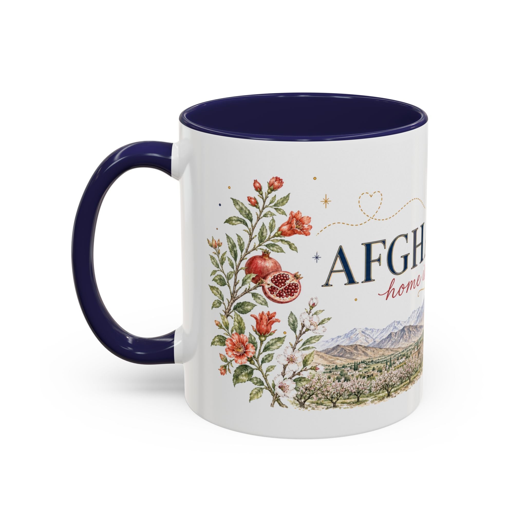 Afghanistan Home Country Mug | Moving Away Gift | Long Distance Friendship | 11 oz 15 oz Accent Mug
