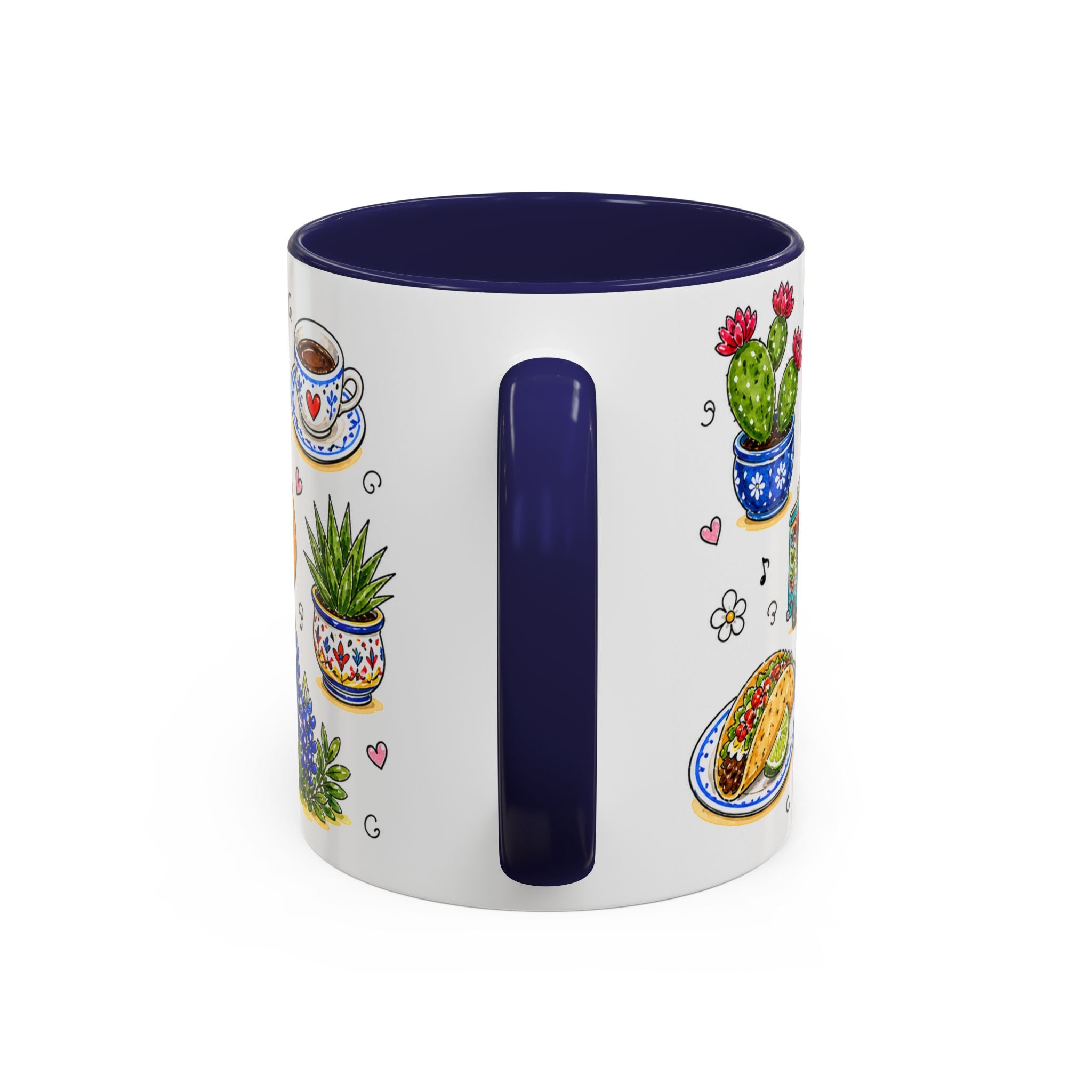 Austin Illustrated Travel Mug | City Souvenir Accent Coffee Mug | 11oz 15oz Ceramic Cup