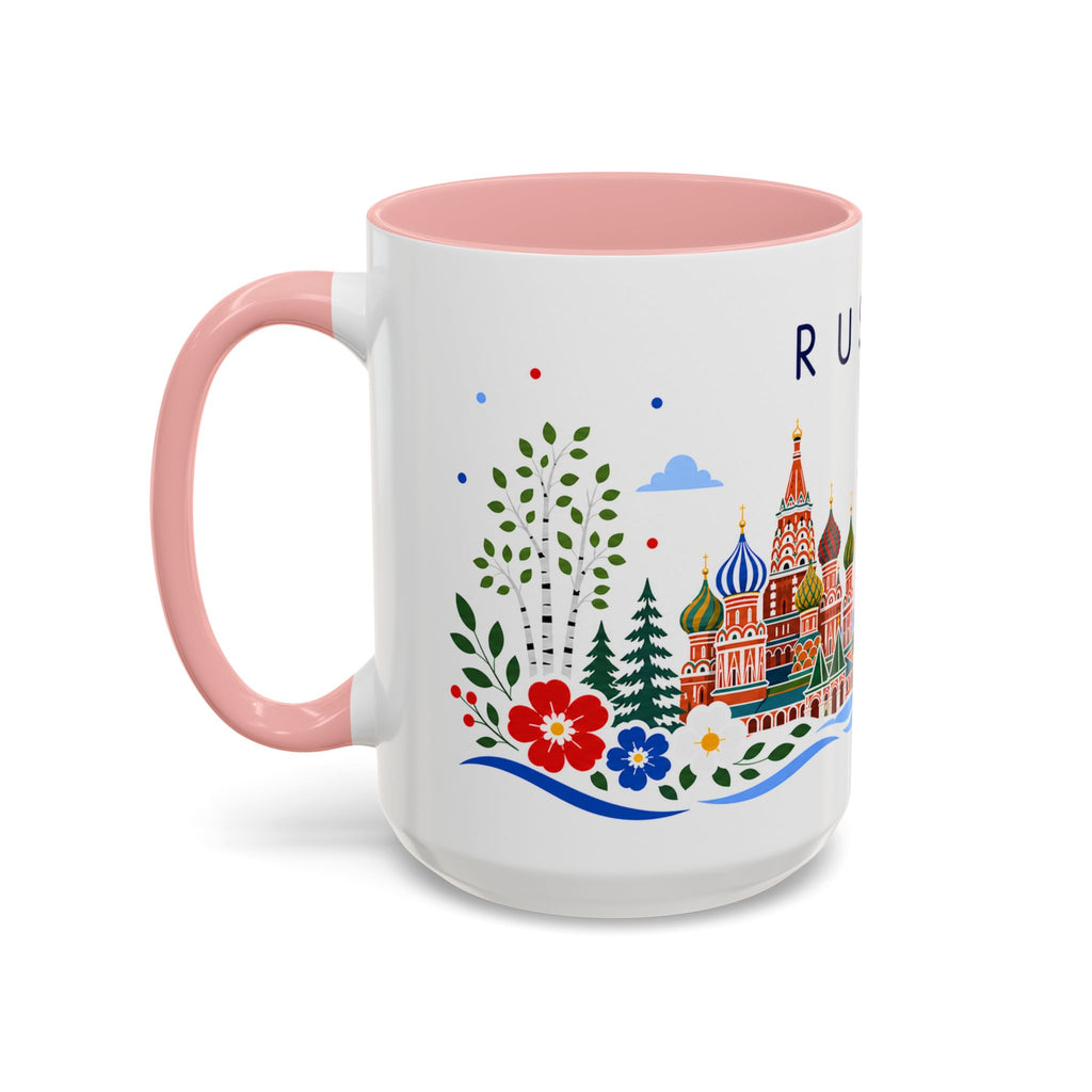 Russia Coffee Mug | Travel Souvenir Accent Mug | Place Gift Ceramic Cup 11oz 15oz