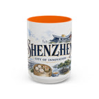 Shenzhen Coffee Mug | China Travel Souvenir | Vintage Illustrated City Gift | 11 oz 15 oz Accent Mug