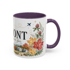 Vermont Home State Mug | Moving Away Gift | Long Distance Friendship Coffee Cup | 11oz 15oz Accent Mug