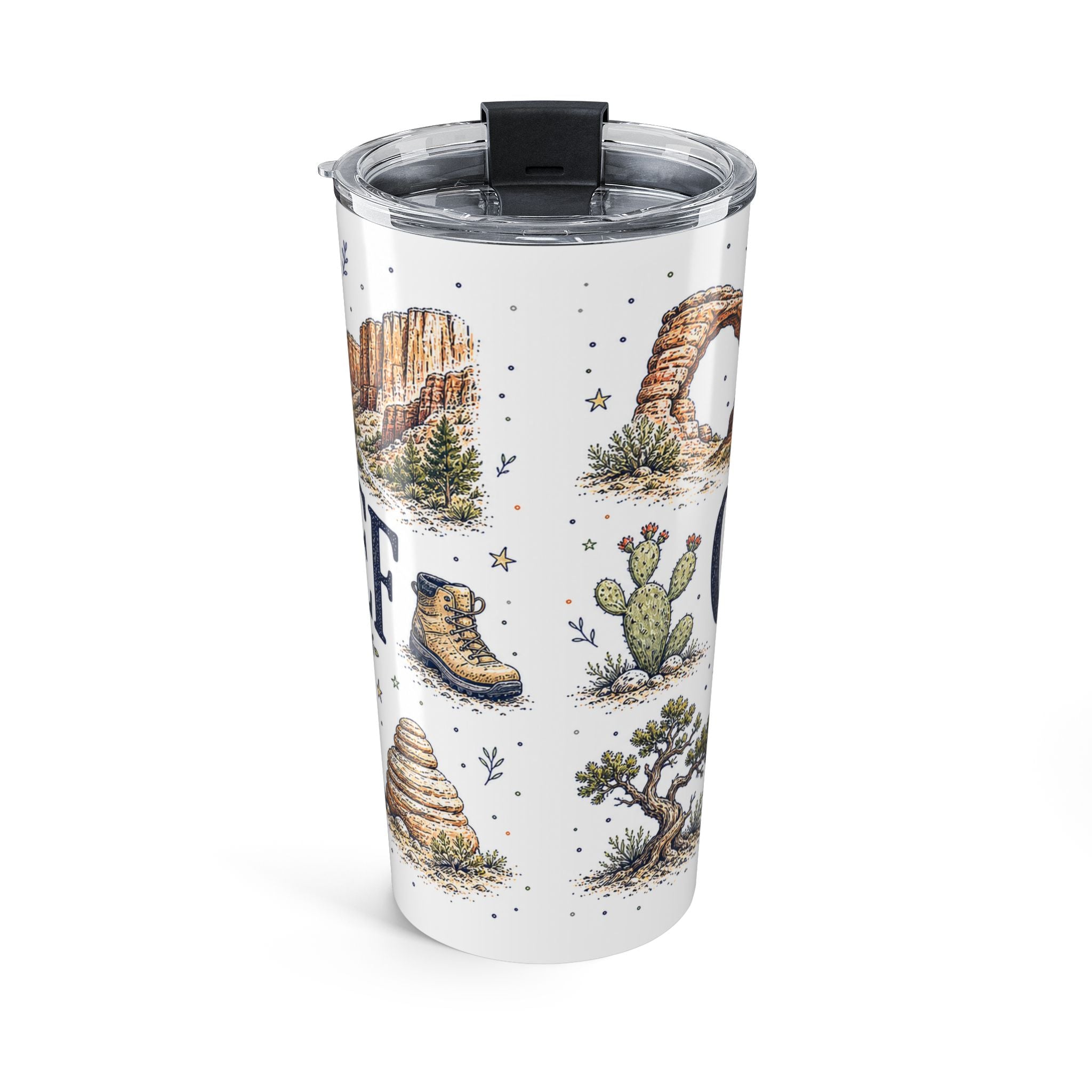 Capitol Reef National Park 20oz Tumbler | Utah Sandstone Canyon Hiking Gift | Insulated Stainless Steel Travel Cup