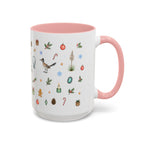 Santa Fe Christmas Mug | Watercolor City Souvenir | Ceramic Coffee Cup (11oz 15oz)