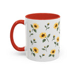Kansas Sunflower Mug, State Flower Floral Coffee Cup, 11oz Botanical Gift