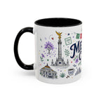 Mexico City Coffee Mug | Mexico Souvenir Travel Gift | Accent Color Ceramic 11oz 15oz