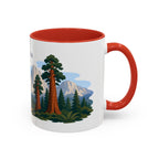 Sequoia National Park Coffee Mug | Solid Color Block Park Souvenir | 11oz 15oz Accent Mug