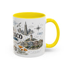 San Francisco Coffee Mug | California Souvenir Travel Gift | Accent Color Ceramic 11oz 15oz