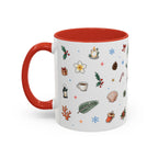 Honolulu Christmas Mug | Watercolor City Souvenir | Ceramic Coffee Cup (11oz 15oz)