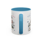 Paris Coffee Mug | France Souvenir Travel Gift | Accent Color Ceramic 11oz 15oz