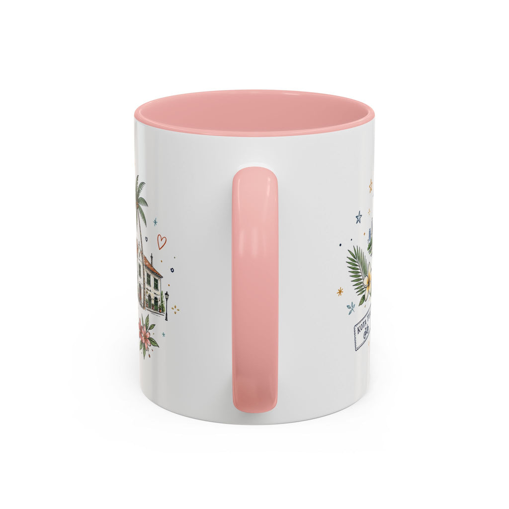 Jakarta Coffee Mug | Indonesia Souvenir Travel Gift | Accent Color Ceramic 11oz 15oz