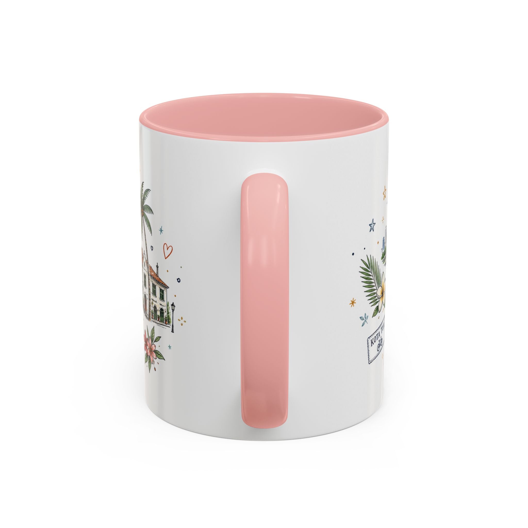 Jakarta Coffee Mug | Indonesia Souvenir Travel Gift | Accent Color Ceramic 11oz 15oz