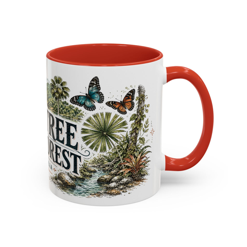 Daintree Rainforest Mug, Australia Travel Souvenir, Bucket List Gift, Accent Ceramic Coffee Mug 11oz 15oz