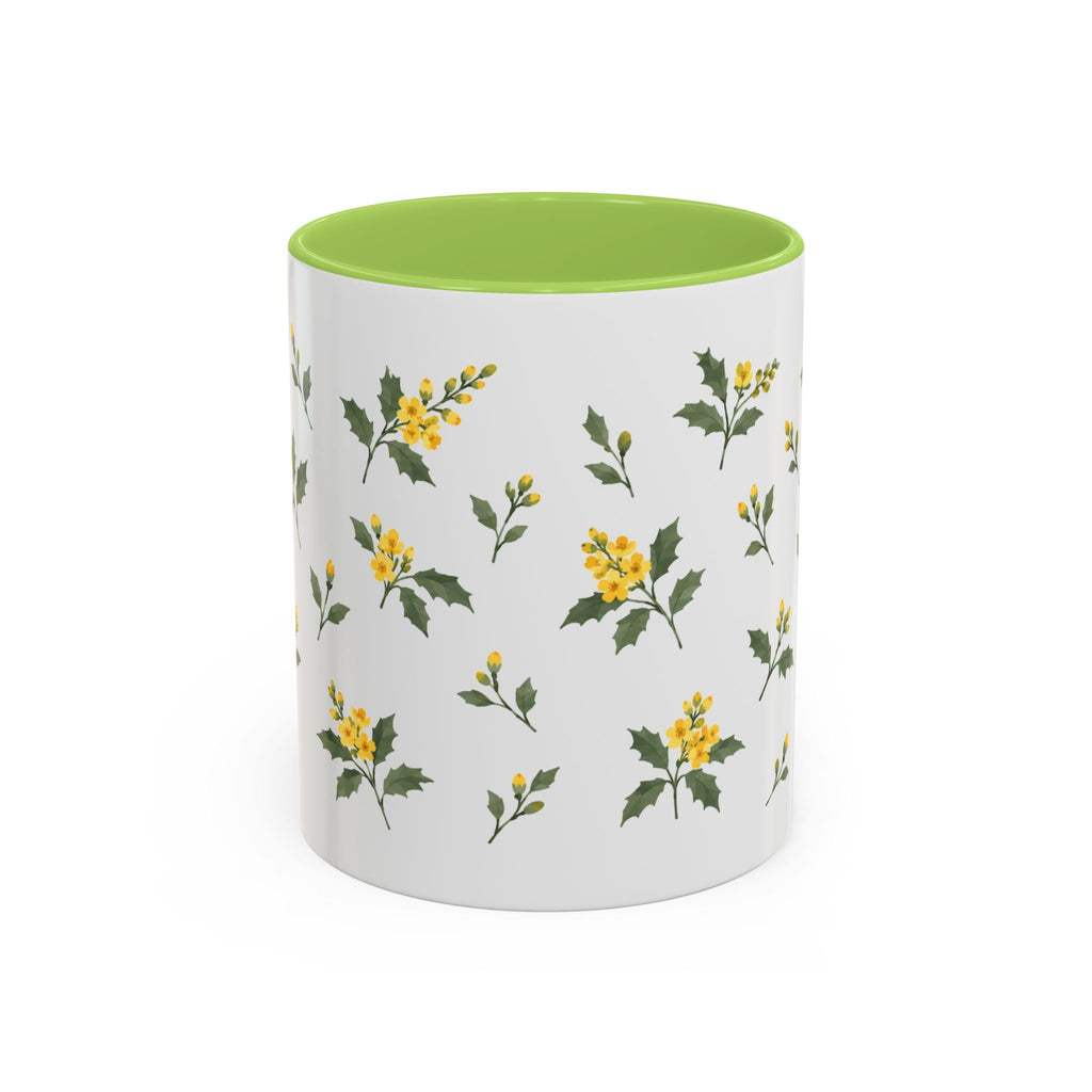 Oregon Oregon Grape Mug, State Flower Floral Coffee Cup, 11oz Botanical Gift