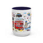 London Travel Mug | European City Souvenir Accent Coffee Mug | 11oz 15oz Ceramic Cup
