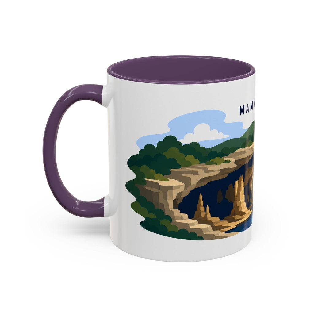 Mammoth Cave National Park Coffee Mug | Solid Color Block Park Souvenir | 11oz 15oz Accent Mug