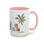 Dubai Coffee Mug | United Arab Emirates Travel Souvenir | Porcelain Decal City Gift | 11oz 15oz Accent Mug