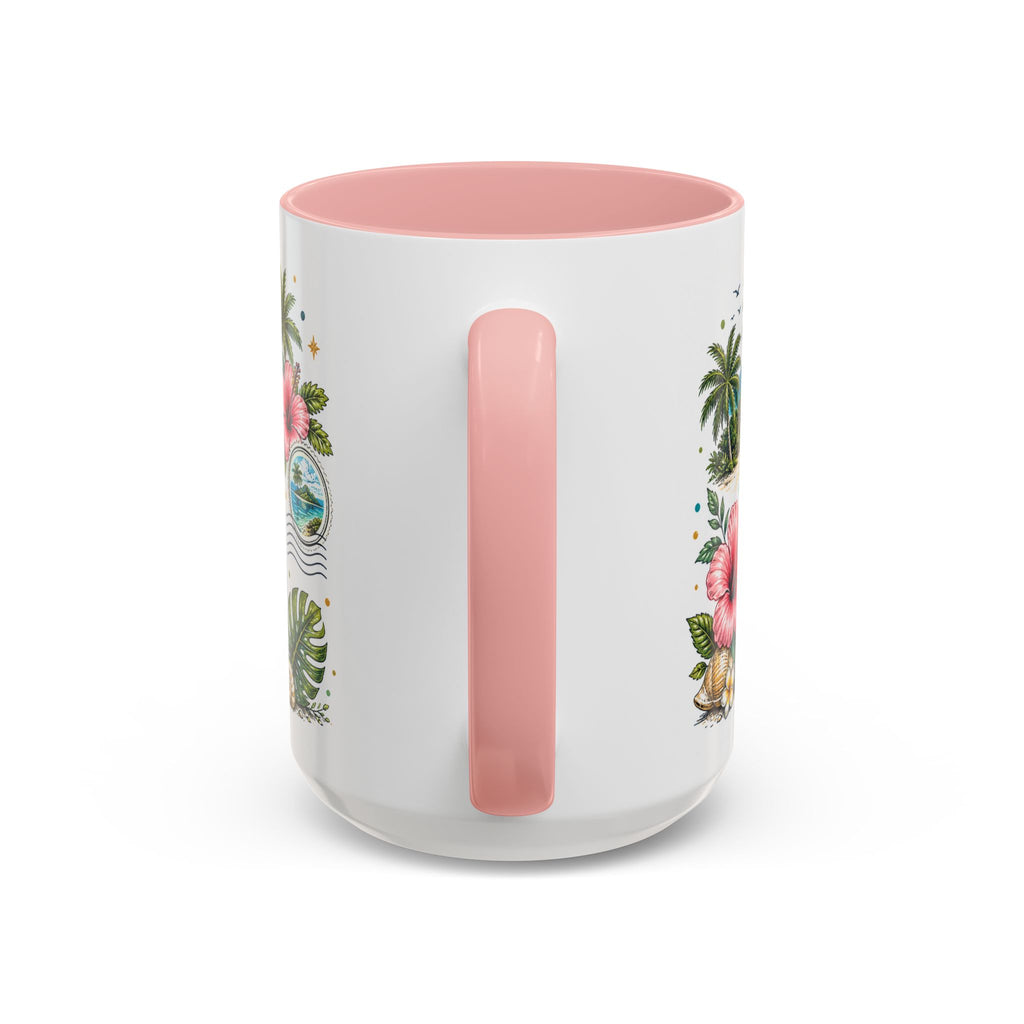 Fiji Coffee Mug | Travel Destination Souvenir Gift | Accent Color Ceramic 11oz 15oz
