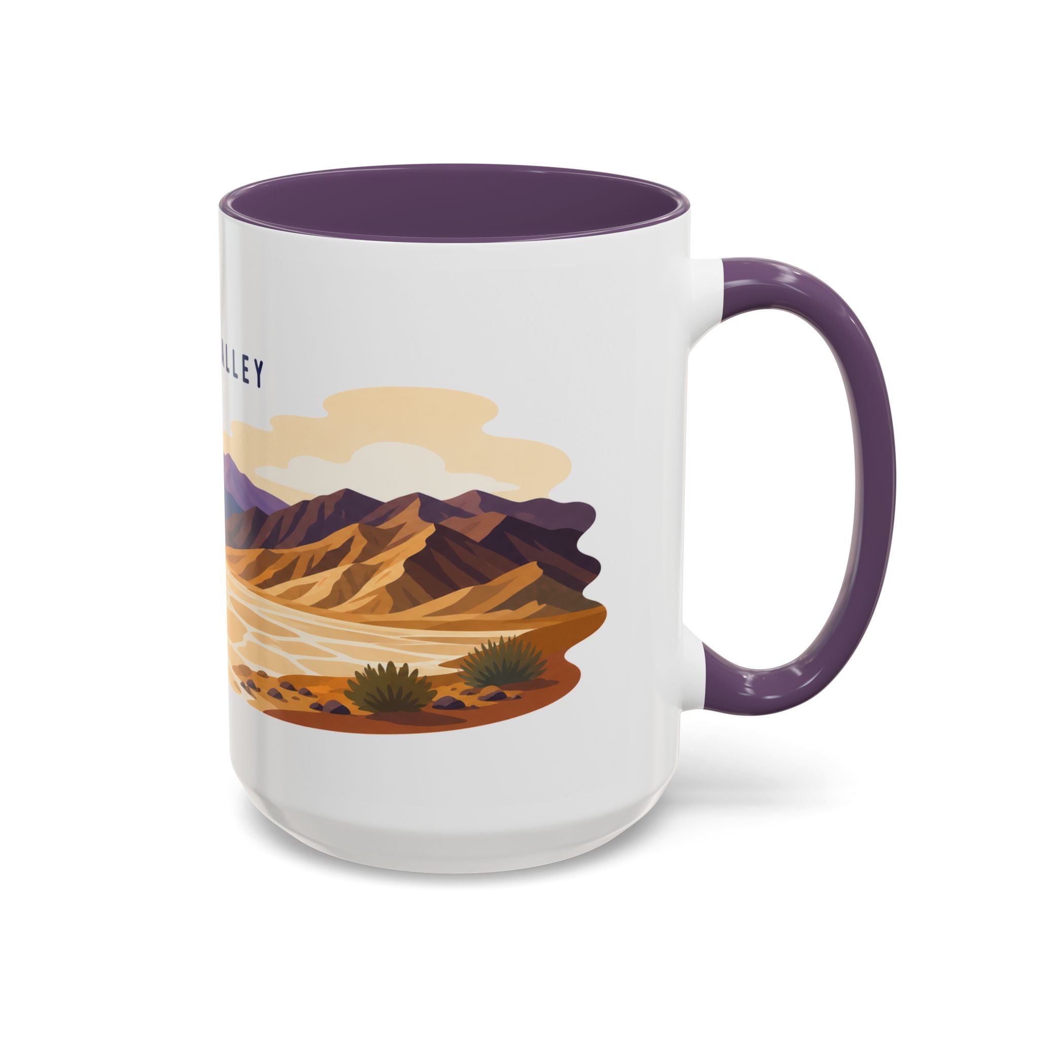 Death Valley National Park Coffee Mug | Solid Color Block Park Souvenir | 11oz 15oz Accent Mug