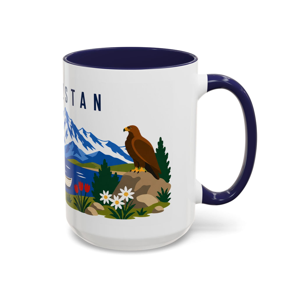 Kyrgyzstan Coffee Mug | Travel Souvenir Accent Mug | Country Gift Ceramic Cup 11oz 15oz