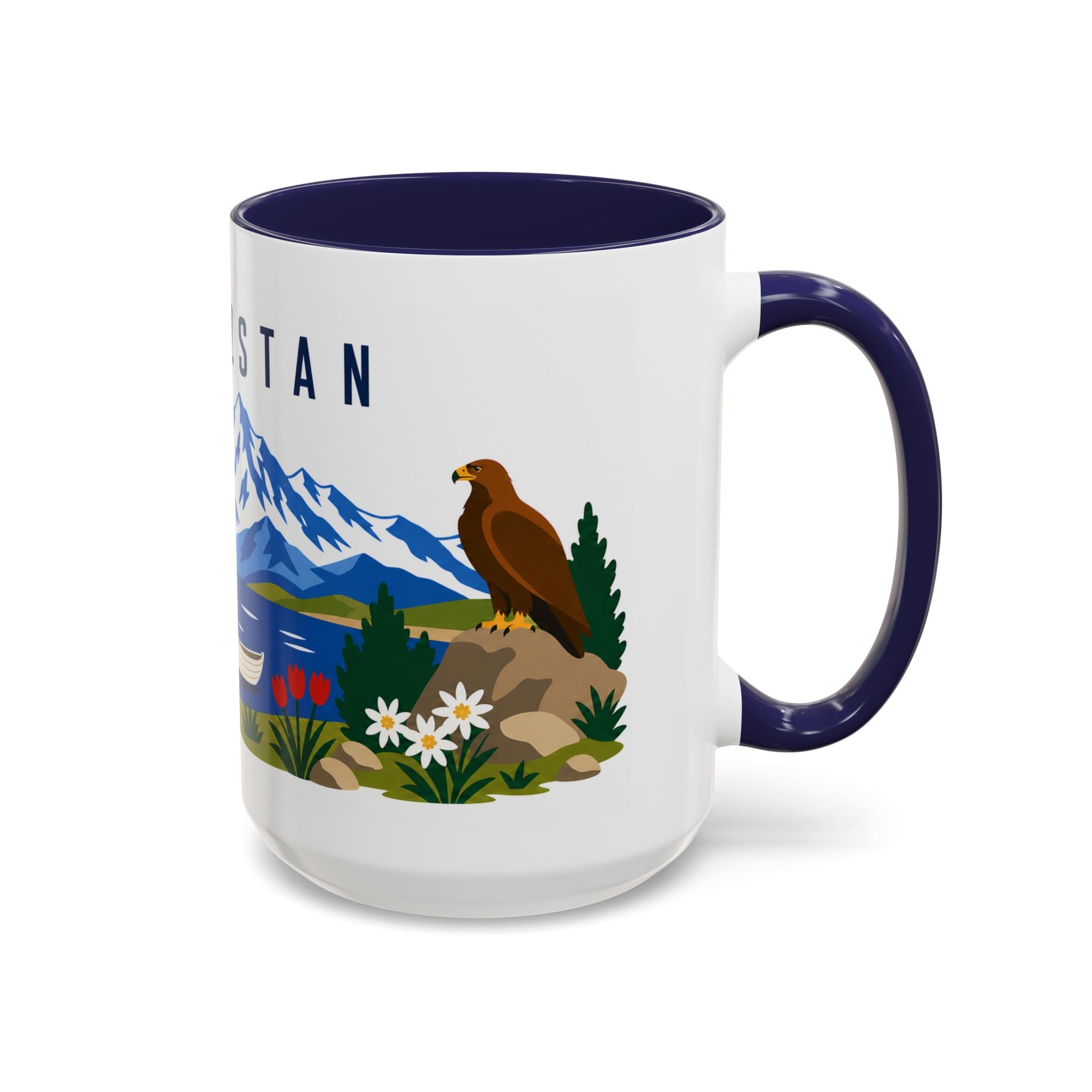 Kyrgyzstan Coffee Mug | Travel Souvenir Accent Mug | Country Gift Ceramic Cup 11oz 15oz