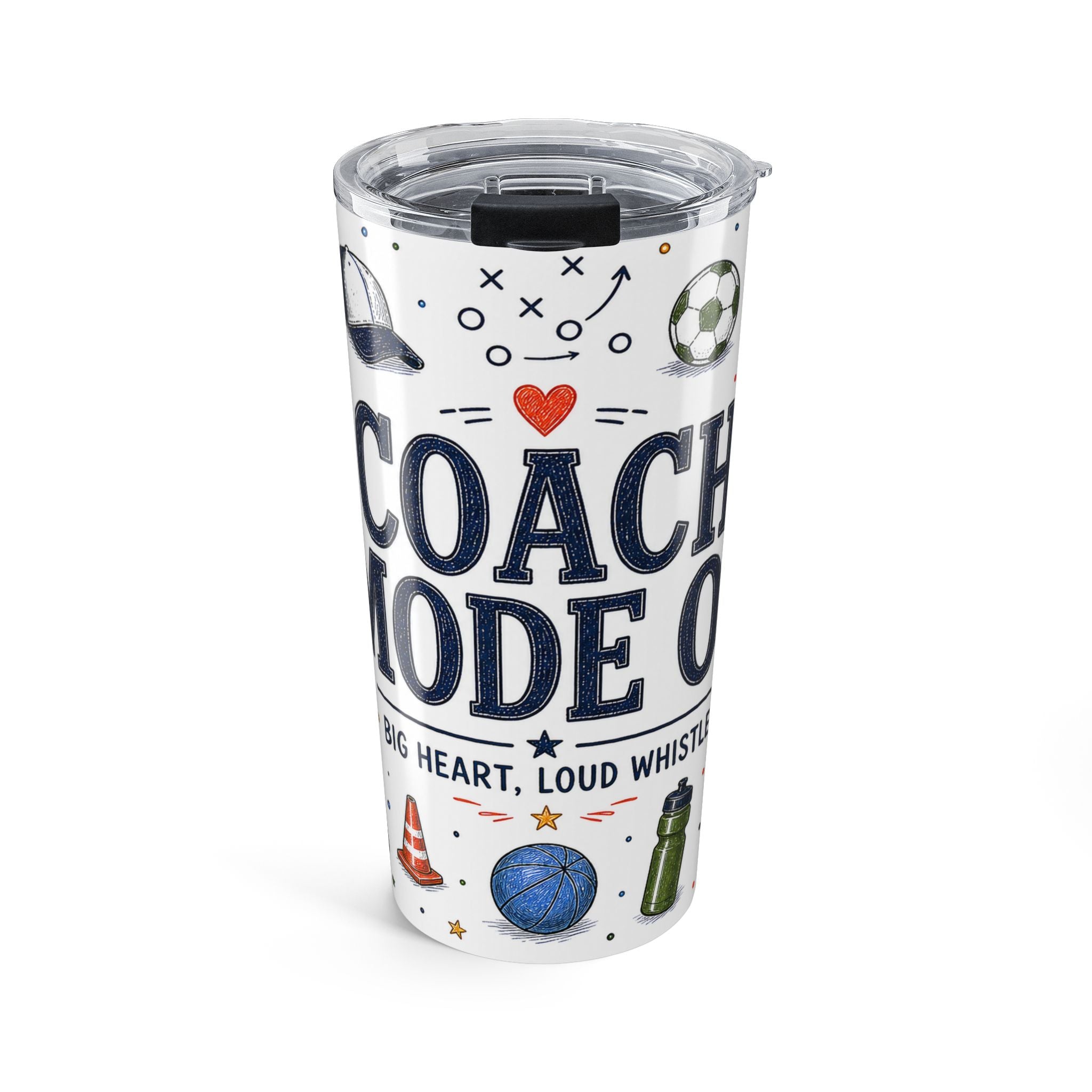 Coach Mode On 20oz Tumbler | Coach Appreciation Gift | Insulated Stainless Steel Travel Cup