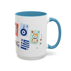 Athens Coffee Mug | Postage Stamp Collage Mug | Travel Souvenir Accent Cup 11oz 15oz