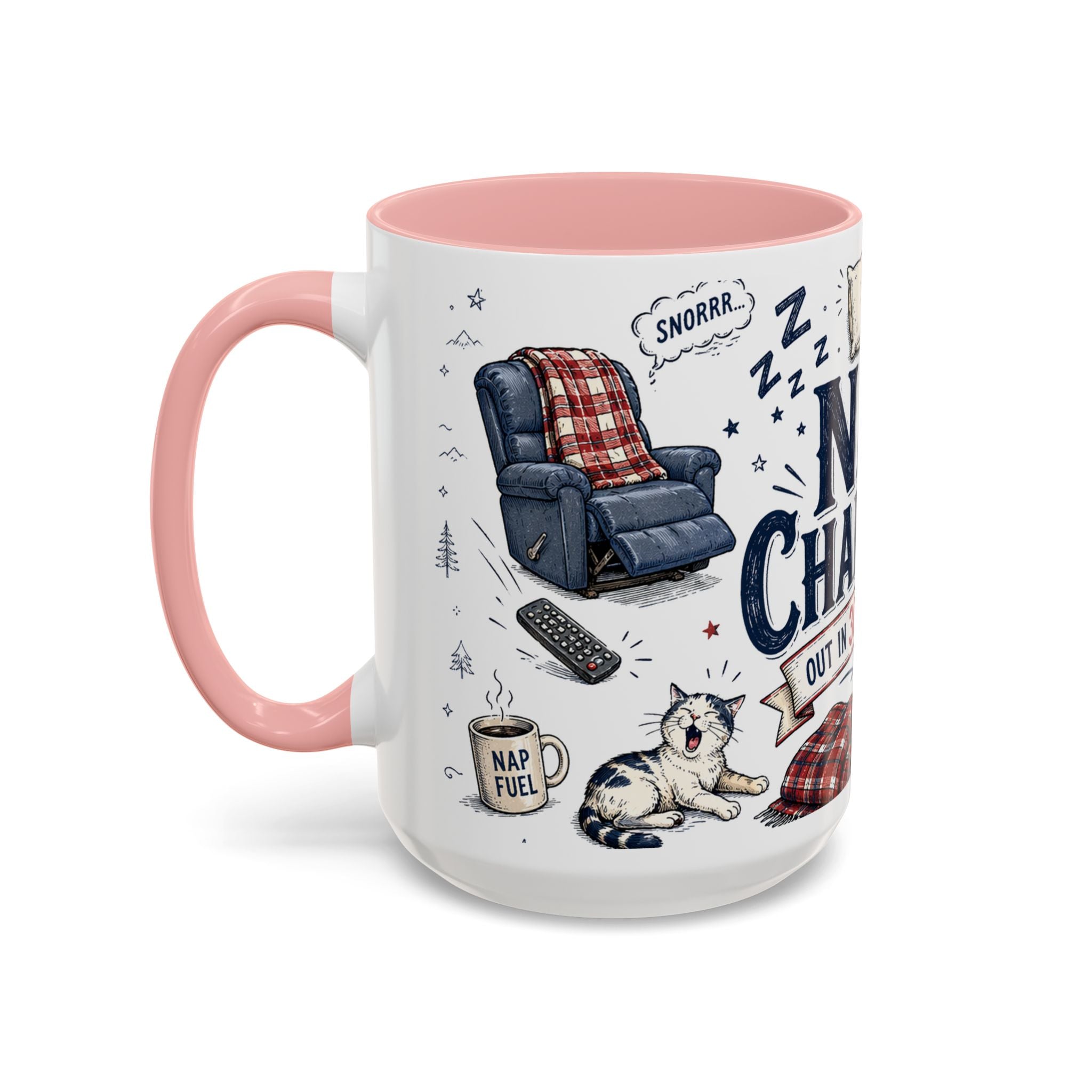 Nap Champion Coffee Mug | Father's Day Gift for Dad | Accent Color Ceramic 11oz 15oz