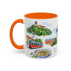 Graz Illustrated Travel Mug | City Souvenir Accent Coffee Mug | 11oz 15oz Ceramic Cup