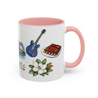 Memphis Illustrated Travel Mug | City Souvenir Accent Coffee Mug | 11oz 15oz Ceramic Cup