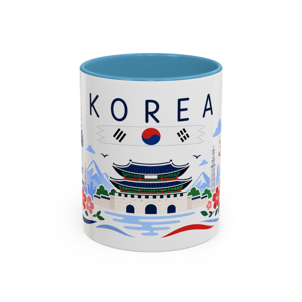South Korea Coffee Mug | Travel Souvenir Accent Mug | Country Gift Ceramic Cup 11oz 15oz