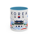 South Korea Coffee Mug | Travel Souvenir Accent Mug | Country Gift Ceramic Cup 11oz 15oz