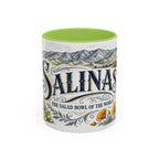 Salinas Coffee Mug | United States Travel Souvenir | Vintage Illustrated City Gift | 11 oz 15 oz Accent Mug