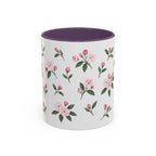 Connecticut Mountain Laurel Mug, State Flower Floral Coffee Cup, 11oz Botanical Gift