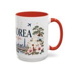 South Korea Home Country Mug | Moving Away Gift | Long Distance Friendship | 11 oz 15 oz Accent Mug