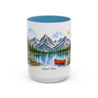 Grand Teton National Park Mug | US Travel Souvenir Accent Coffee Mug | 11oz 15oz Ceramic Cup