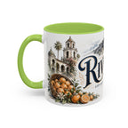 Riverside Coffee Mug | United States Travel Souvenir | Vintage Illustrated City Gift | 11 oz 15 oz Accent Mug