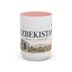 Uzbekistan Home Country Mug | Moving Away Gift | Long Distance Friendship | 11 oz 15 oz Accent Mug