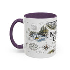 New River Gorge National Park Coffee Mug | West Virginia River Canyon Climbing Gift | Accent Color Ceramic 11oz 15oz