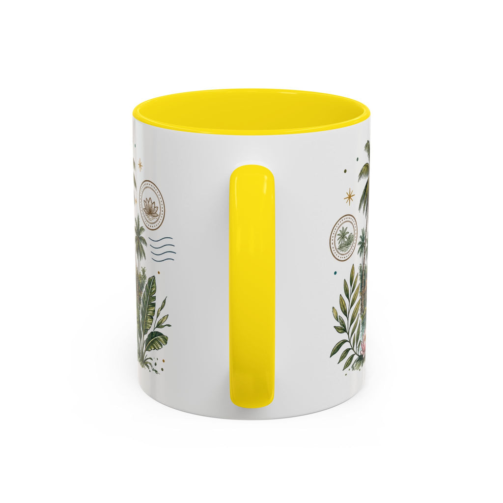 Kerala Backwaters Coffee Mug | Travel Destination Souvenir Gift | Accent Color Ceramic 11oz 15oz