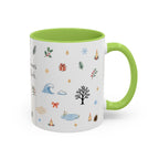 Indiana Dunes National Park Christmas Mug | Watercolor Travel Souvenir | Holiday Gift | Accent Ceramic Coffee Cup 11oz 15oz