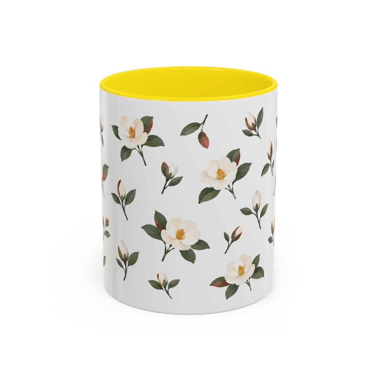Louisiana Magnolia Mug, State Flower Floral Coffee Cup, 11oz Botanical Gift