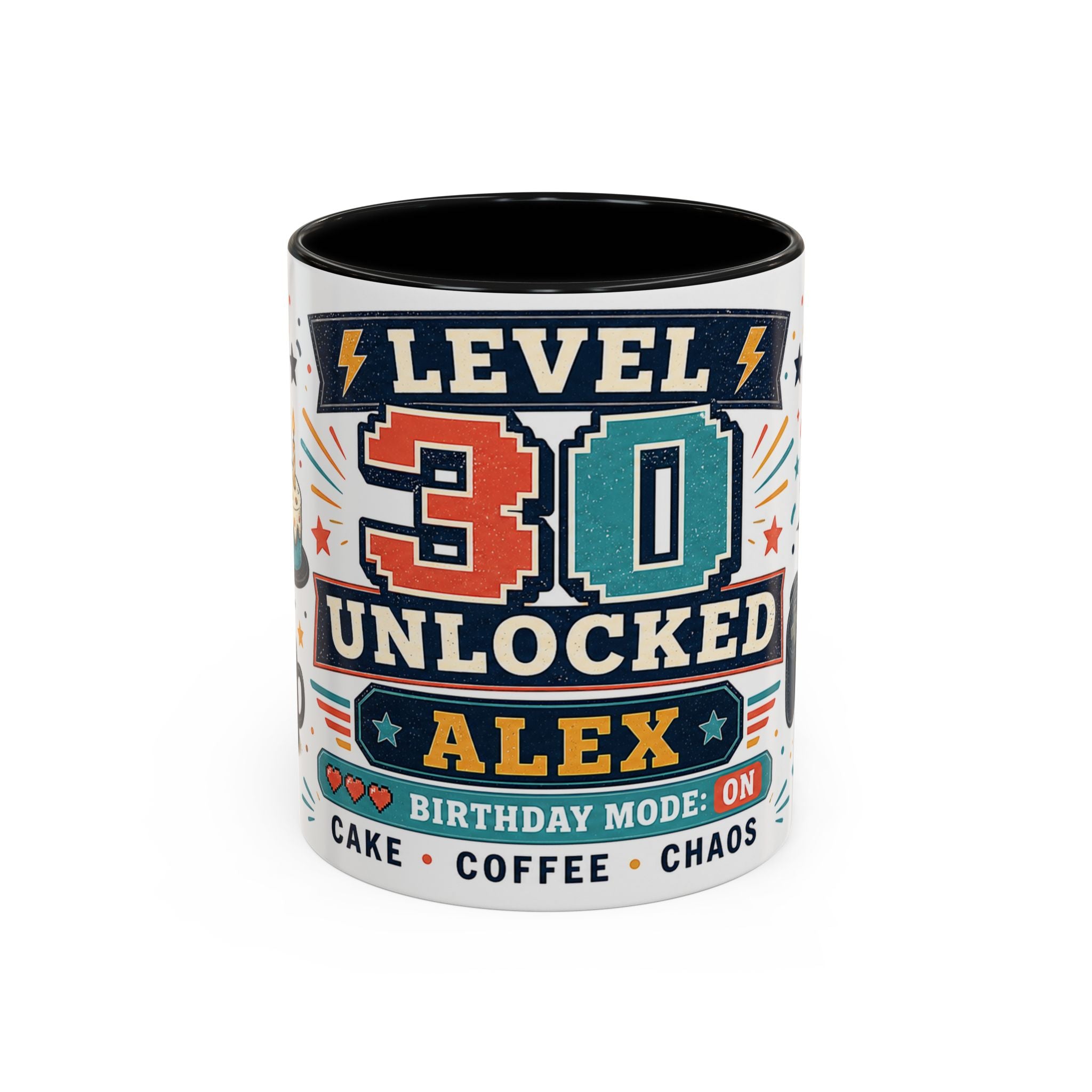 Custom Gamer Birthday Mug | Level Unlocked Name Age Coffee Cup