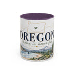 Oregon State Mug | Moving Away, Long Distance Friendship Gift | 11oz 15oz Accent Mug
