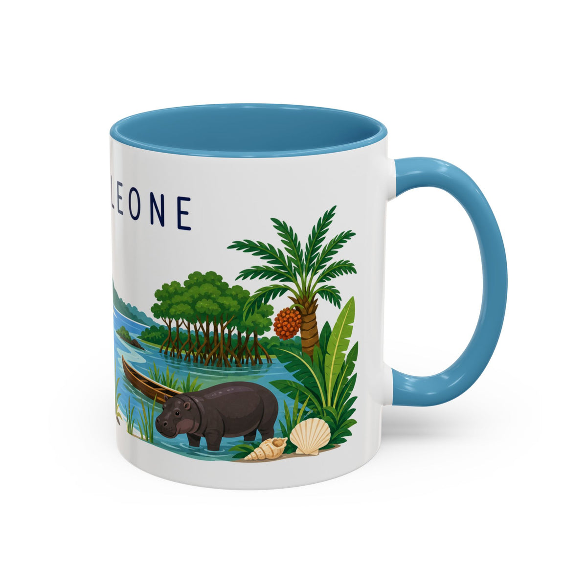 Sierra Leone Coffee Mug | Travel Souvenir Accent Mug | Country Gift Ceramic Cup 11oz 15oz