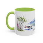 Anchorage Illustrated Travel Mug | City Souvenir Accent Coffee Mug | 11oz 15oz Ceramic Cup